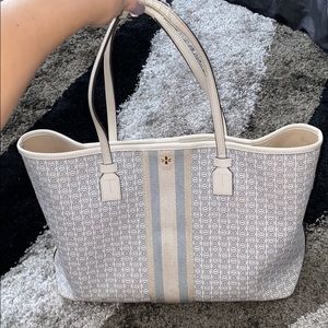Tory Burch Gemini Link Canvas Tote Bag